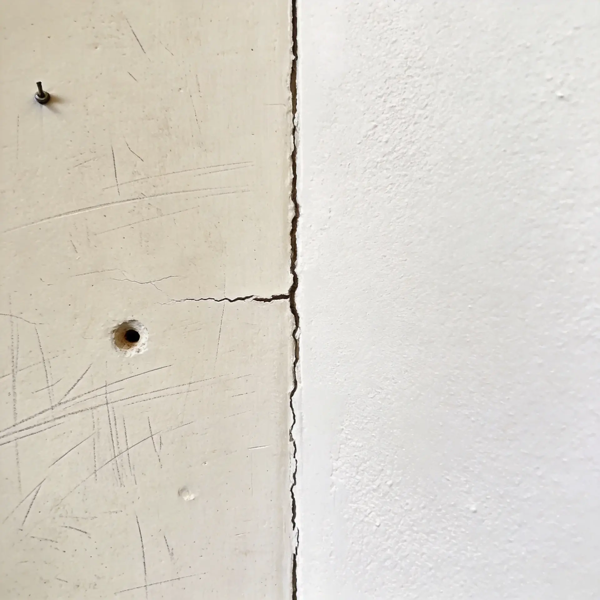 Before and after interior painting
